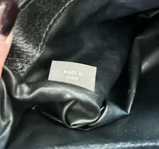 BALLY black leather mini shoulder bag, made in Italy