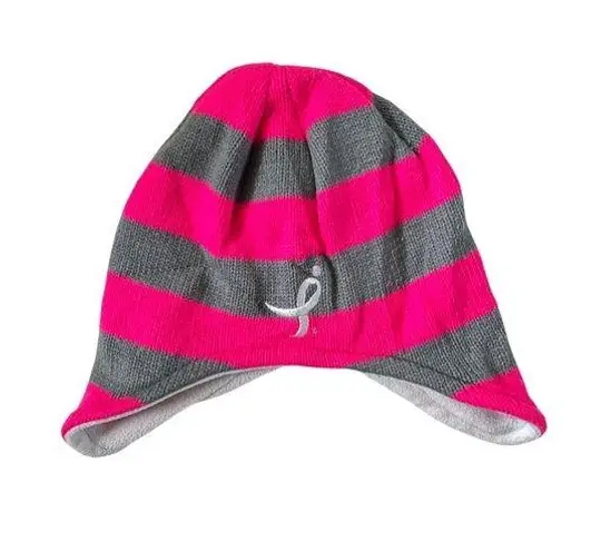Breast cancer awareness beanie hat Pink
