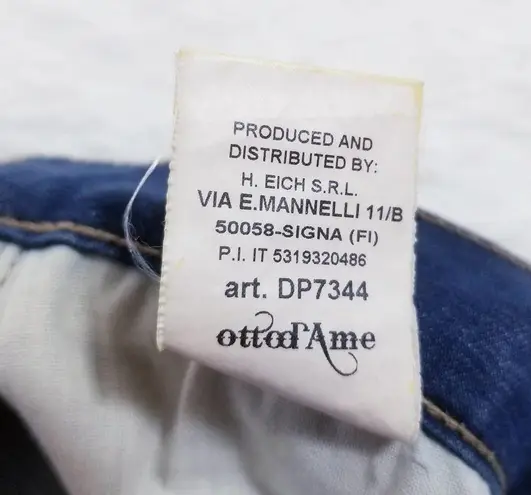 Ottod'Ame Jeans Low Rise Skinny Blue Denim Size 29