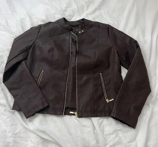 Baccini  faux leather jacket  Size medium