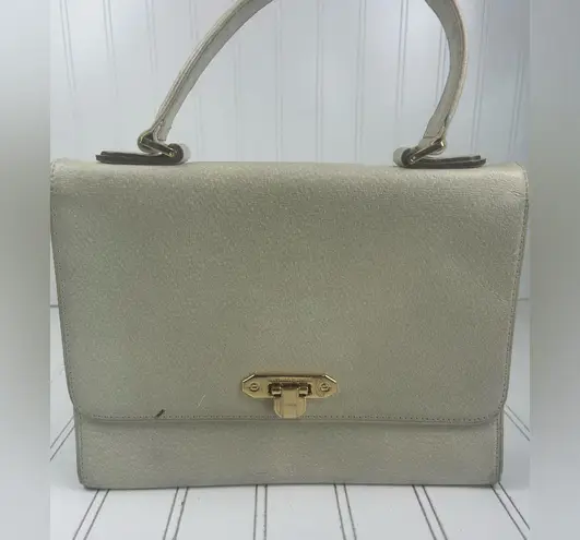 Valentino Garavani Vintage Leather Top Handle Bag with Gold-Tone Hardware