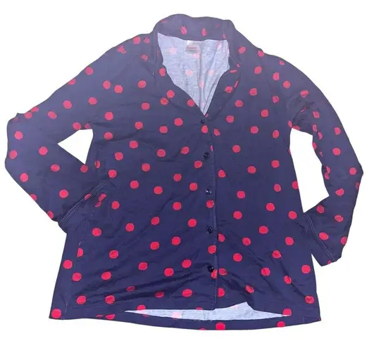 Hanna Anderson Pima Cotton Pajama Top ONLY Blue Size XS