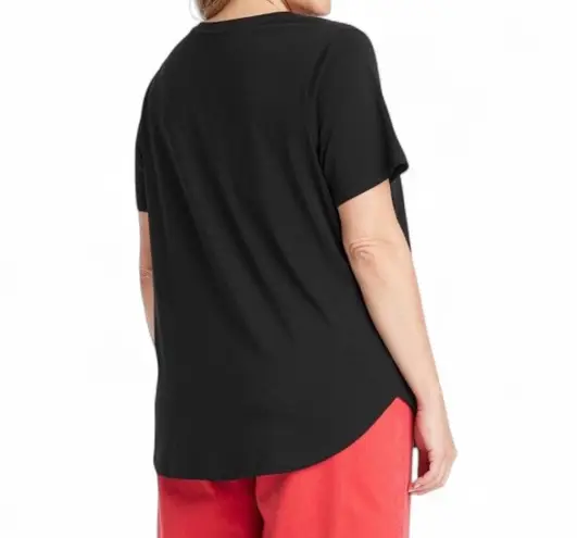 Ava & Viv Classic Black TShirt Sz 2XL Cotton/Modal Blend Closet Staple