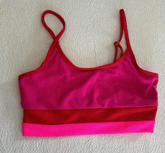 Beach Riot Colorblock Bikini Top Size Medium , $98