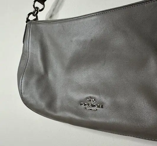 Coach Grey Baguette Shoulder Bag