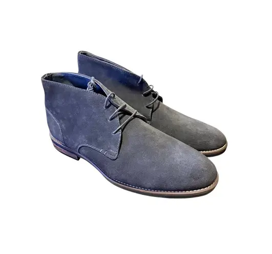 Bruno Marc Men’s Suede Leather Chukka Boots Grey Size 13