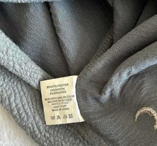 Zyia Active | Textured Hoodie Sweatshirt Gray | Womens Size XL