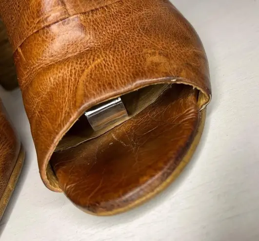 Paul Green Soft Leather Peep Toe Heeled Booties