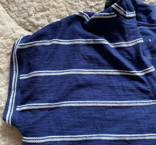 Old Navy Boxy Terrycloth Stripe Pullover 