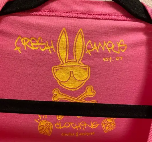 Fresh X Famous Y2K Pink Glitter Cherry Graphic T