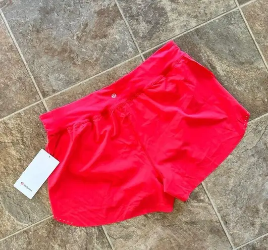 Lululemon  Find Your Pace High-Rise Lined Short 3" Love Red Size 12