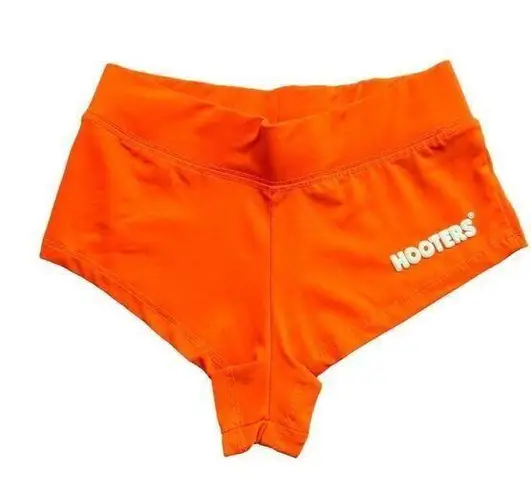 Hooters 🔃 Logo Orange Cheeky Waitress Uniform Shorts