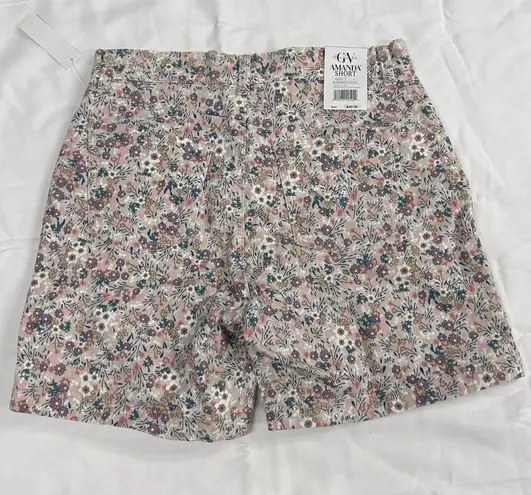 Gloria Vanderbilt Women's Amanda Short Petite Classic Rise Flex Denim Floral 8P