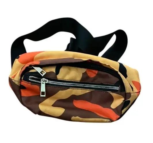 Like Dreams Orange Camo Print Belt Bag Fanny Pack Waist Pack Unisex