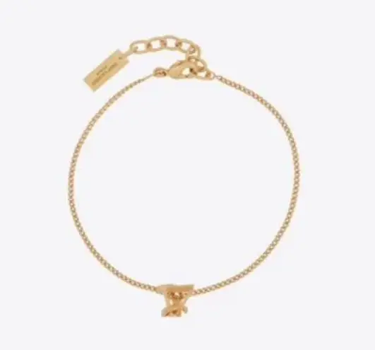 Saint Laurent Opyum Twist Bracelet in Metal