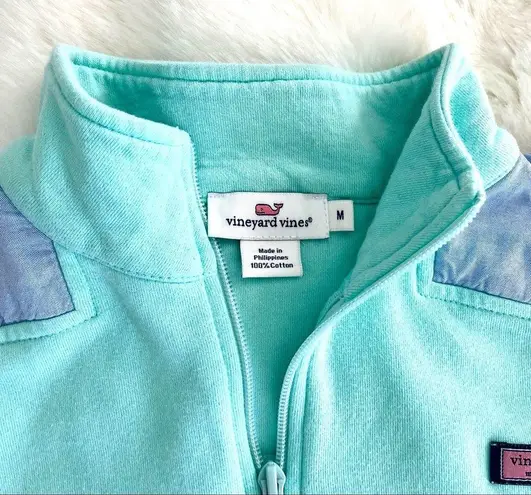 Vineyard Vines  Teal Shep Shirt Quarterzip