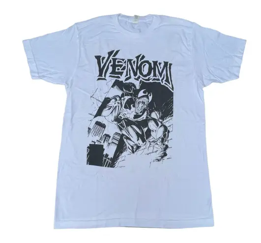 Tultex Venom Graphic White Black T-shirt
