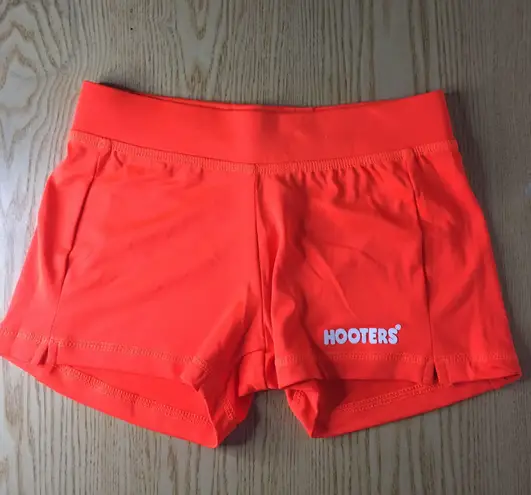 Hooters New  Girl Uniform Orange Shorts Size XSmall-A