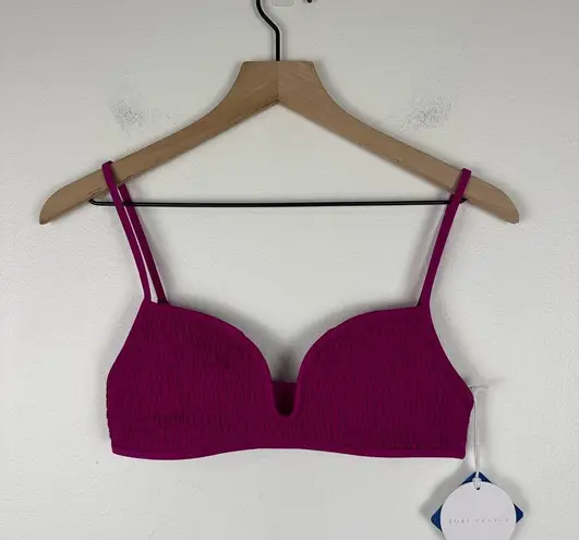 Tori Praver  Smocked Bikini Phoebe Pink Top Women’s Sz M NWT - Image 6