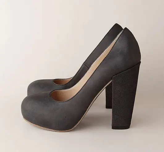 Acne Studios Vega Block Heel Court Shoes Heels