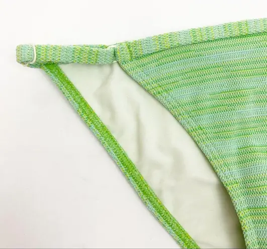 Solid & Striped Lulu Knit Bikini Bottoms: Light Green
