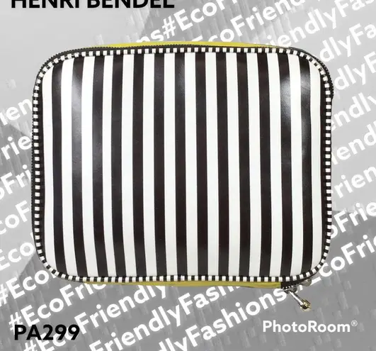 Henri Bendel  Striped Leather iPad Crossbody Bag