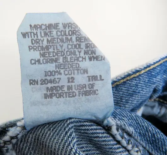 90s Vintage Jeans Chic High Rise Tapered Straight Leg Mom Jeans Size 12 Waist 28