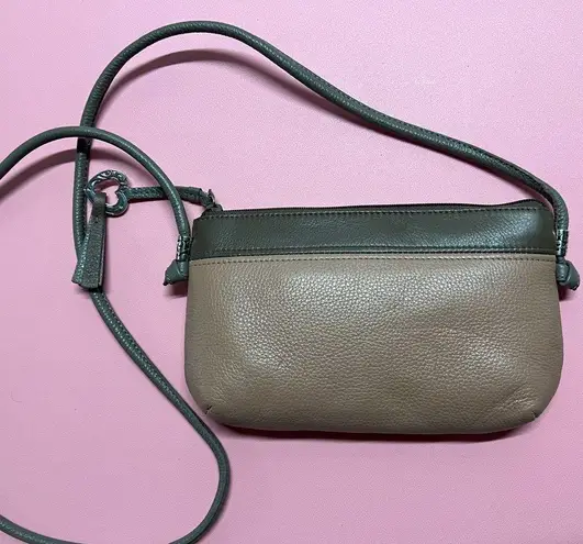 Brighton  Zip Wallet brown Clutch Crossbody with one very small issue thumbnail 7