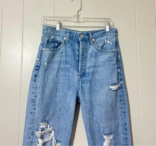 AGOLDE  90s Mid Rise Loose Fit Distressed Jeans Revolve Style #A069C-811 Size 26 - Image 3