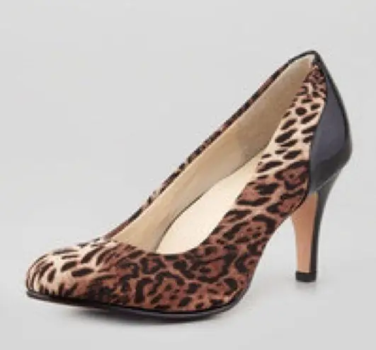 Taryn Rose Teaneck Leopard Print Pump Brown Multi by 