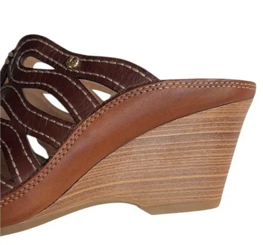 Like New PIKOLINOS Leather Capri Wedge
Sandals Brown Size 6.5