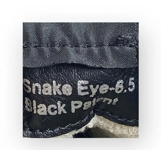 Vintage Havana 𖠌 Snake Eye High Top Sneakers 𖠌 Faux Black Patent 𖠌 Size 6.5M