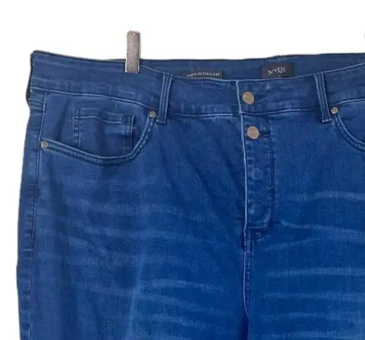 NYDJ Marilyn Straight Leg Crop Snap Closure Medium Wash Women’s Plus Size 24W