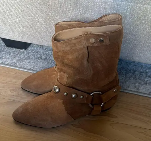 Isabel Marant Stania studded suede ankle boots