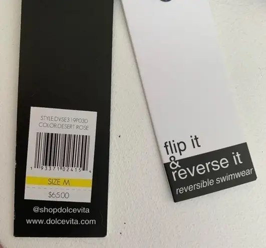 DOLCE Vita ruched Cheeky Bikini Bottom MEDIUM Boho