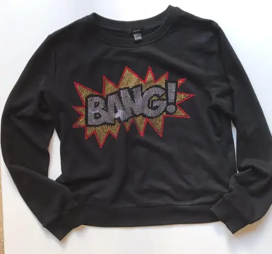 Forever 21 Bedazzled Sweatshirt 