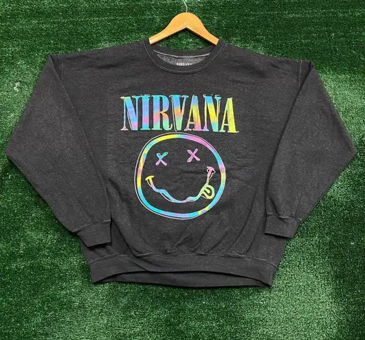 Nirvana Nevermind Grunge Oversized Crewneck Sweater L