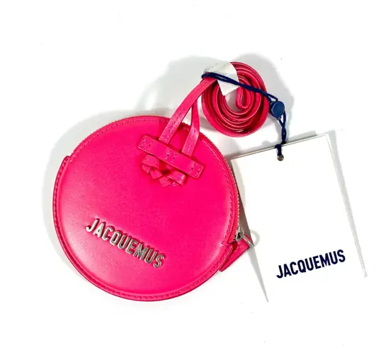 Jacquemus NWT Le Pitchou Round Coin Purse Dark Pink