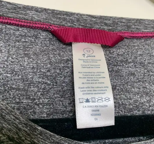 Ivivva  Lululemon Gray Long Sleeve Athletic Shirt