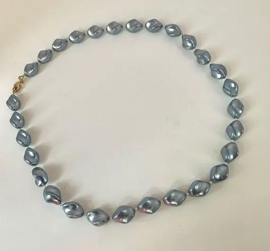 Vintage Blue  beaded necklace