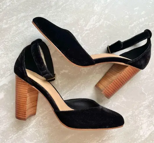 Soludos [Anthropologie ] Velvet Collette Heels-Size 9.5