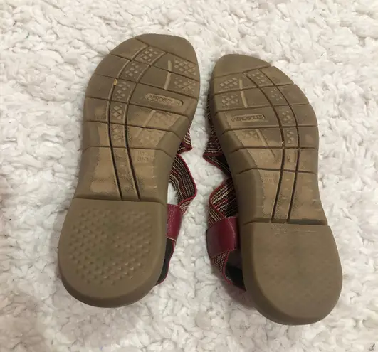 Aerosoles Wip Gloss Striped Stretchy Multi Strap Sandals Rainbow 8