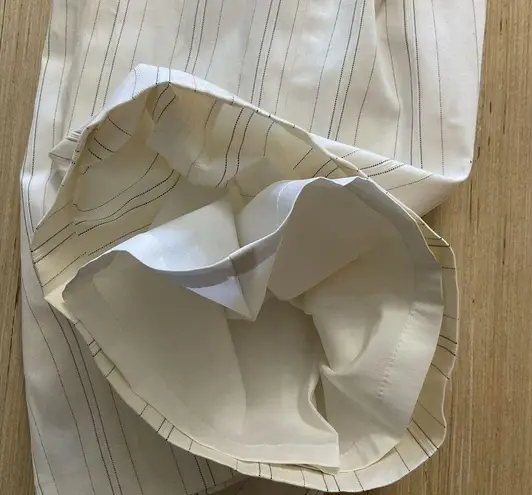 Caslon Ivory Dress Pin Striped Flared Lined Size 20W Pants Brand New With Tag