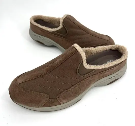 Easy Spirit Travelfuzz Mules in Taupe Size 12M MSRP $65