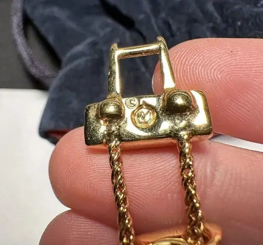 Swavorski Signed Swarovski Crystal Double Chain Tennis Bracelet Swans 7 1/4 Inch In Pouch