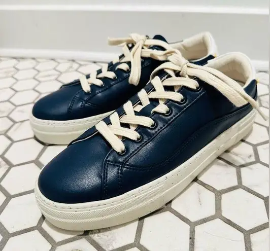 Soludos The Ibiza Platform Sneaker MARINE BLUE size 6.5 NWOB