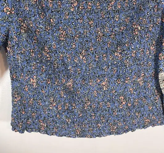 Veronica Beard  Rosalinda Top blue paisley floral off the shoulder size small