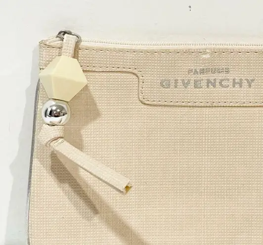 Givenchy  Parfumes Tan Plastic Charm Pouch Wallet