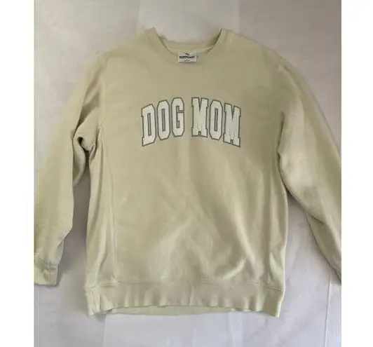 Women’s Independent Trading Co Crème Dog Mom Sweater Sz L Size L