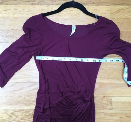 Lovely Day Faux Wrap 3/4 Sleeve Maxi Dress Size Small